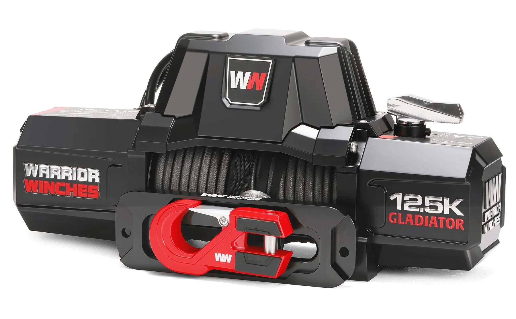 Gladiator V2 F-Type 12,500lb 12v Electric Winch - Synthetic Rope - Image 3